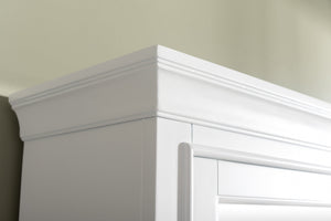 Milano 96" Modular Double Sink Vanity Set with White Quartz Top