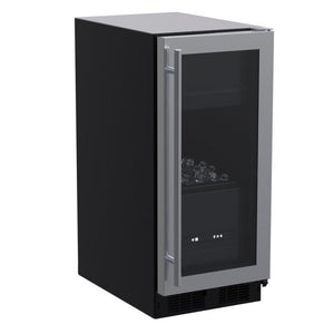 Marvel MLCL215-SG01B 15" Classic Clear Ice Machine, 39 lb/Day, Stainless Glass Door