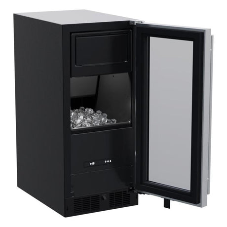 Marvel MLCL215-SG01B 15" Classic Clear Ice Machine, 39 lb/Day, Stainless Glass Door - view 2