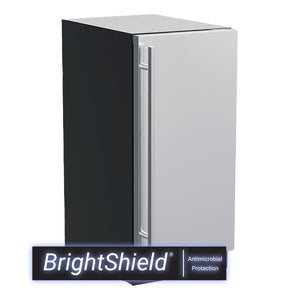 Marvel MLCP215-SS81A 15" Classic Clear Ice Machine, 39 lb/Day, w/ Pump, Stainless Solid Door, BrightShield