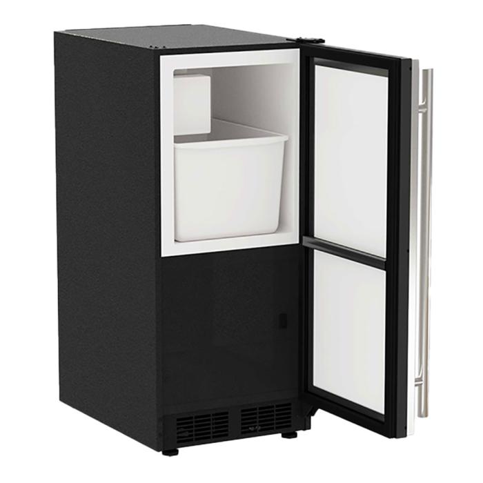 Marvel MLCR215-SS01B 15" Classic Crescent Ice Machine, 25 lb/Day, Stainless Solid Door - view 2