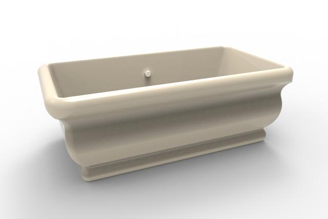 Hydro Systems MMI7036ATO-BIS MICHELANGELO 7036 AC TUB ONLY - BISCUIT