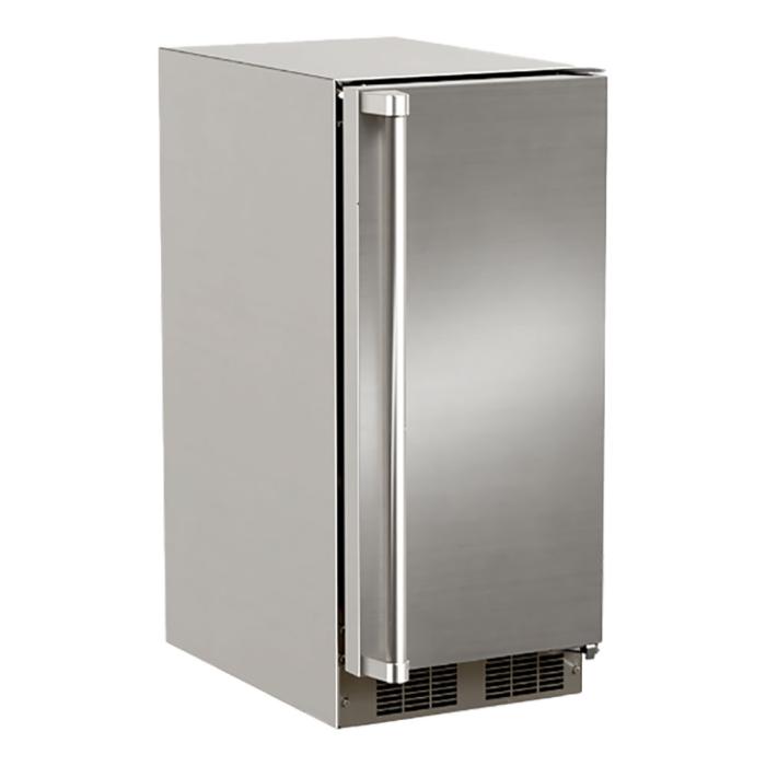 Marvel MOCP215-SS01B 15" Outdoor Clear Ice Machine, 39 lb/Day, w/ Pump, Stainless Solid Door