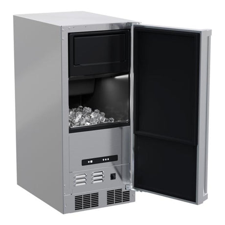 Marvel MOCP215-SS01B 15" Outdoor Clear Ice Machine, 39 lb/Day, w/ Pump, Stainless Solid Door - view 2