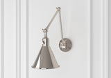 Morgan 1 Light Aged Brass Task Sconce MOR-8801-AG