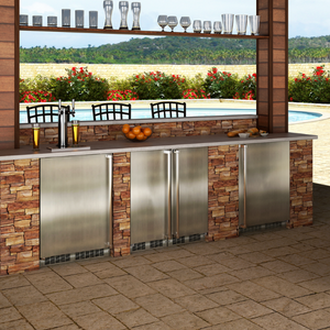 Marvel MORE215-SS31A 15" Outdoor Refrigerator, 2.7 Cu. Ft., Stainless Solid Door, Locking - view 4