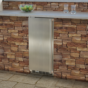 Marvel MORE215-SS31A 15" Outdoor Refrigerator, 2.7 Cu. Ft., Stainless Solid Door, Locking - view 5