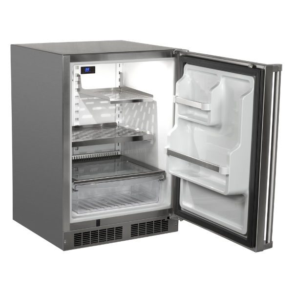Marvel MORE224-SS41A 24" Outdoor Refrigerator, 5.1 Cu. Ft., Stainless Solid Door, RH, Locking - view 2
