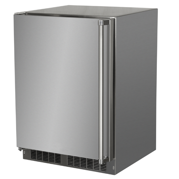 Marvel MORE224-SS51A 24" Outdoor Refrigerator, 5.1 Cu. Ft., Stainless Solid Door, LH, Locking