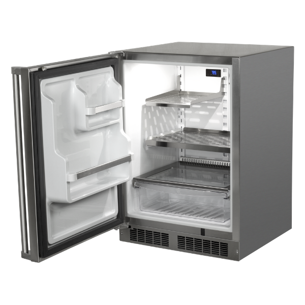 Marvel MORE224-SS51A 24" Outdoor Refrigerator, 5.1 Cu. Ft., Stainless Solid Door, LH, Locking - view 2