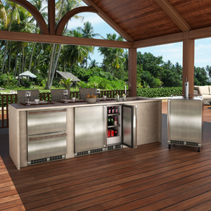 Marvel MORE224-SS51A 24" Outdoor Refrigerator, 5.1 Cu. Ft., Stainless Solid Door, LH, Locking - view 4