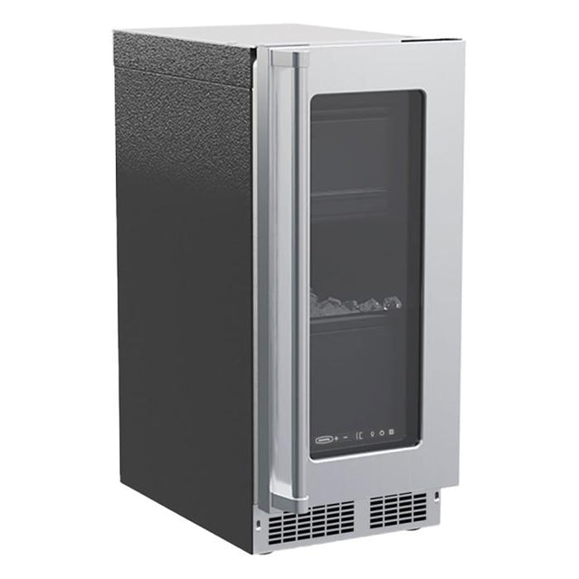 Marvel MPCP415-SG01A 15" Professional Clear Ice Machine, 39 lb/Day, w/ Pump, Stainless Glass Door