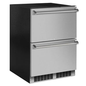 Marvel MPDR424-SS71A 24" Professional Refrigerator Drawers, 5.0 Cu. Ft., Stainless Solid Drawers, Locking