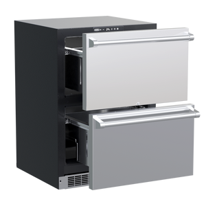 Marvel MPDR424-SS71A 24" Professional Refrigerator Drawers, 5.0 Cu. Ft., Stainless Solid Drawers, Locking - view 2