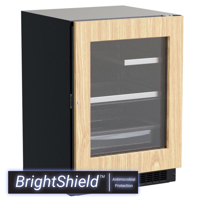 Marvel MPRE424-IG81A 24" Professional Refrigerator, 5.5 Cu. Ft., Panel Ready Glass Door, BrightShield