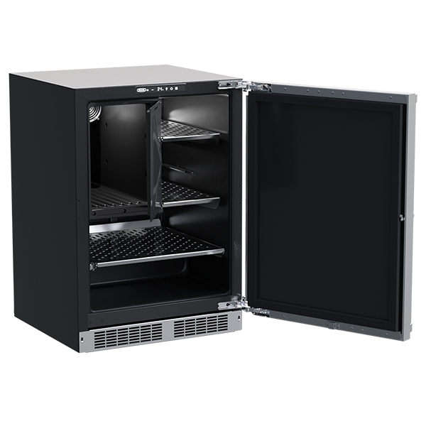Marvel MPRF424-SS31A 24" Professional Refrigerator/Freezer, 4.9 Cu. Ft., Stainless Solid Door, Locking - view 2