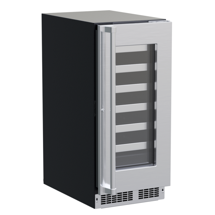 Marvel MPWC415-SG31A 15" Professional Wine Refrigerator, 24 Bottle, Stainless Glass Door, Locking