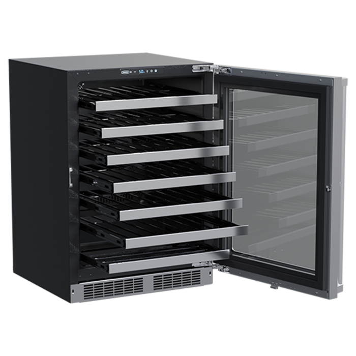 Marvel MPWC424-SG31A 24" Professional Wine Refrigerator, 48 Bottle, Stainless Glass Door, Locking - view 2