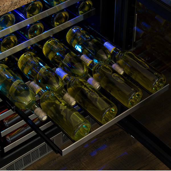 Marvel MPWC424-SG31A 24" Professional Wine Refrigerator, 48 Bottle, Stainless Glass Door, Locking - view 4
