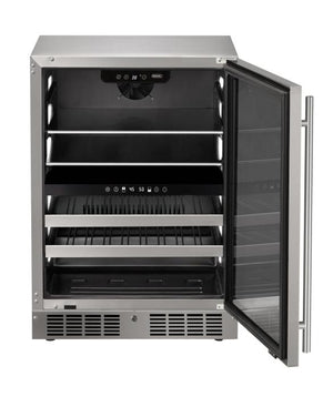 Marvel MRBD224-SG31A 24" Essential Dual Zone Beverage Center, 4.8 Cu. Ft., Stainless Glass Door, Locking - view 3