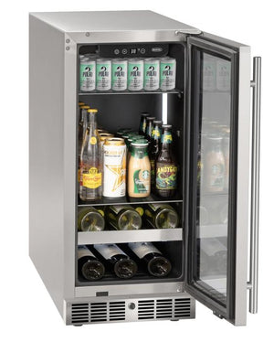 Marvel MRBV215-SG31A 15" Essential Beverage Center, 3.0 Cu. Ft., Stainless Glass Door, Locking - view 2