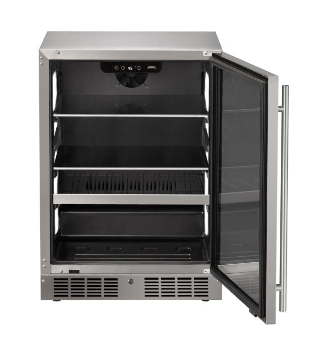 Marvel MRBV224-SG31A 24" Essential Beverage Center, 5.1 Cu. Ft., Stainless Glass Door, Locking - view 3
