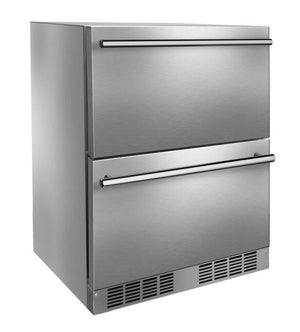 Marvel MRDR224-SS71A 24" Essential Refrigerator Drawers, 5.0 Cu. Ft., Stainless Solid Drawers