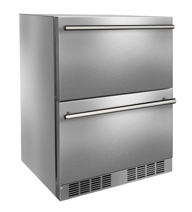 Marvel MRDR224-SS71A 24" Essential Refrigerator Drawers, 5.0 Cu. Ft., Stainless Solid Drawers