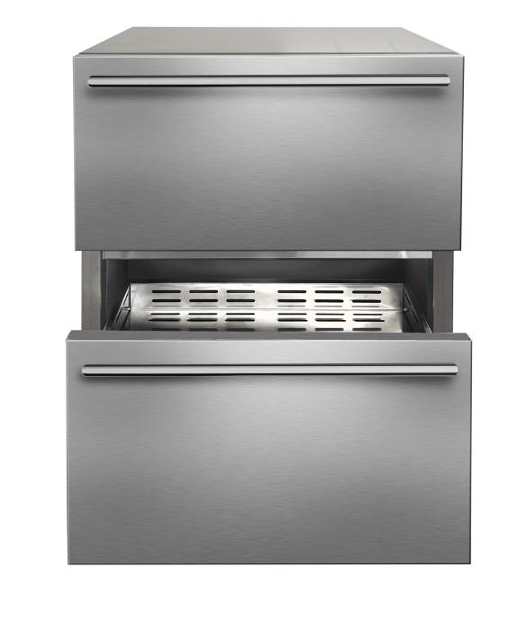 Marvel MRDR224-SS71A 24" Essential Refrigerator Drawers, 5.0 Cu. Ft., Stainless Solid Drawers - view 3