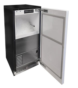 Marvel MRNP215-IS01A 15" Classic Nugget Ice Machine, 65 lb/Day, w/ Pump, Panel Ready Solid Door - view 2