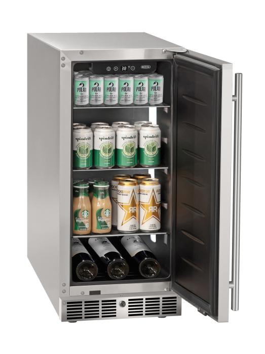 Marvel MRRE215-SS31A 15" Essential Refrigerator, 3.0 Cu. Ft., Stainless Solid Door, Locking - view 2