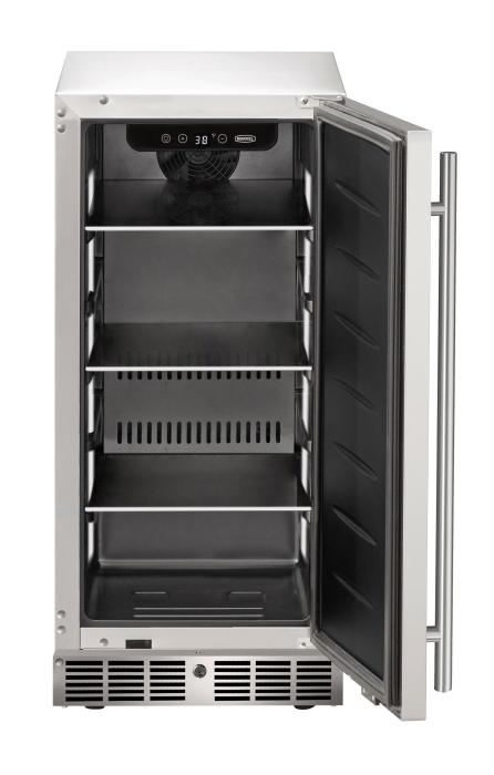 Marvel MRRE215-SS31A 15" Essential Refrigerator, 3.0 Cu. Ft., Stainless Solid Door, Locking - view 3