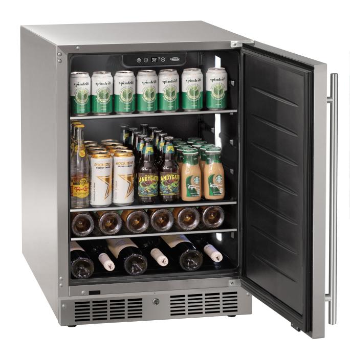Marvel MRRE224-SS31A 24" Essential Refrigerator, 5.1 Cu. Ft., Stainless Solid Door, Locking - view 2