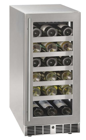 Marvel MRWC215-SG31A 15" Essential Wine Refrigerator, 28 Bottle, Stainless Glass Door, Locking
