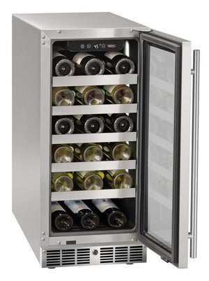 Marvel MRWC215-SG31A 15" Essential Wine Refrigerator, 28 Bottle, Stainless Glass Door, Locking - view 2