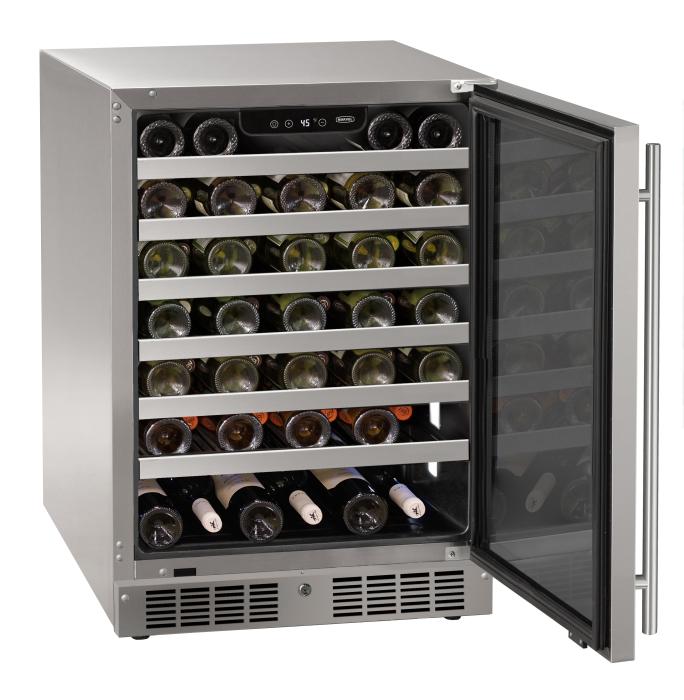 Marvel MRWC224-SG31A 24" Essential Wine Refrigerator, 55 Bottle, Stainless Glass Door, Locking - view 2