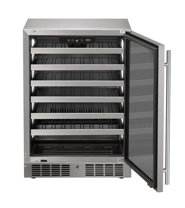 Marvel MRWC224-SG31A 24" Essential Wine Refrigerator, 55 Bottle, Stainless Glass Door, Locking - view 3