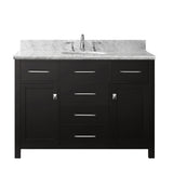 Virtu USA Caroline 48" Single Bath Vanity with Marble Top and Round Sink - Luxe Bathroom Vanities Luxury Bathroom Fixtures Bathroom Furniture