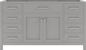 Virtu USA Caroline 60" Single Cabinet - Luxe Bathroom Vanities