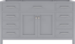 Virtu USA Caroline 60" Single Cabinet - Luxe Bathroom Vanities