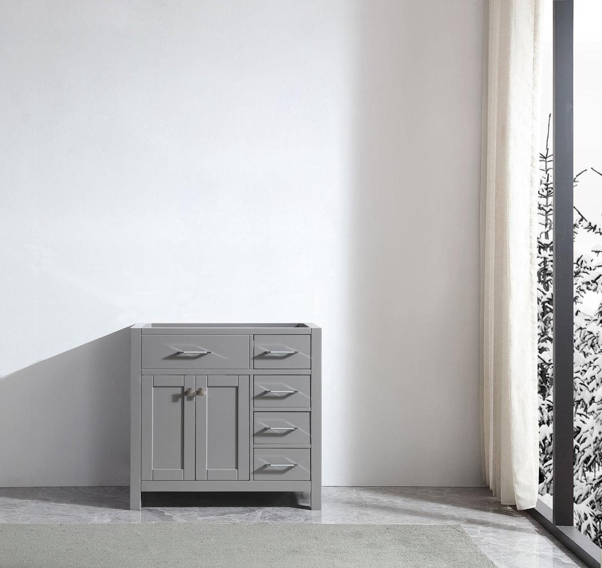 Virtu USA Caroline Parkway 36" Single Cabinet Only