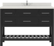 Virtu USA Caroline Estate 48" Single Bath Vanity with White Quartz Top and Round Sink - Luxe Bathroom Vanities