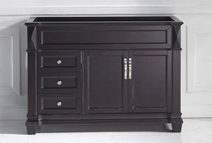Virtu USA Victoria 48" Single Cabinet in White