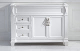 Virtu USA Victoria 48" Single Cabinet in White