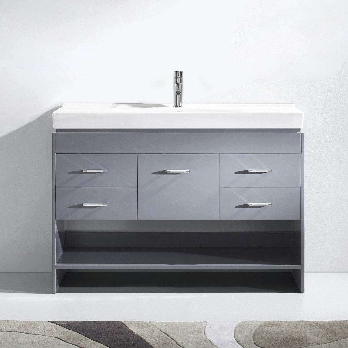 Virtu USA Gloria 48" Single Bath Vanity with Square Sink