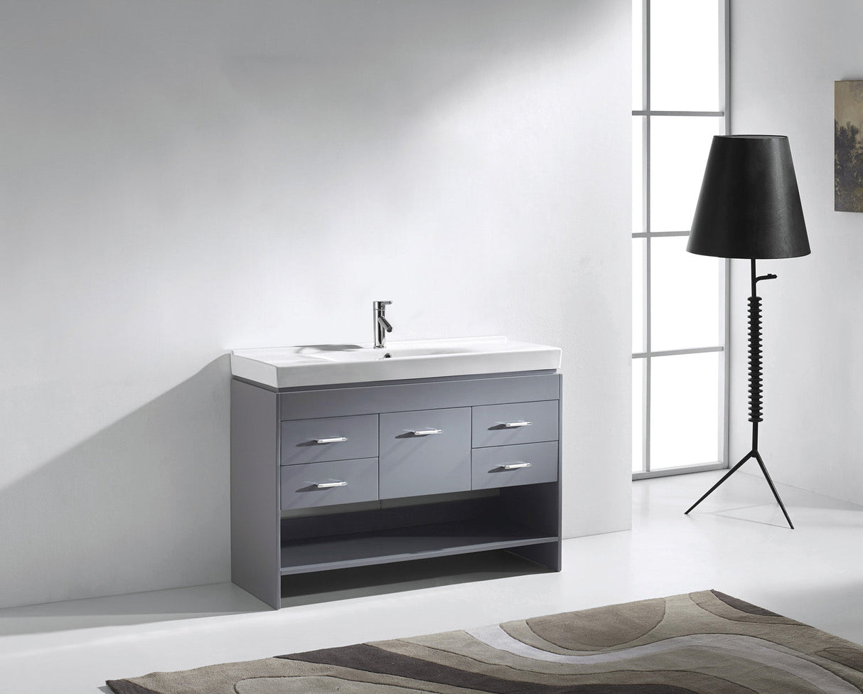 Virtu USA Gloria 48" Single Bath Vanity with Square Sink