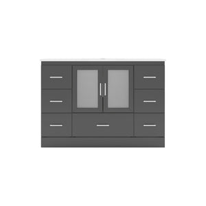 Virtu USA Zola 48" Single Cabinet in White - Luxe Bathroom Vanities