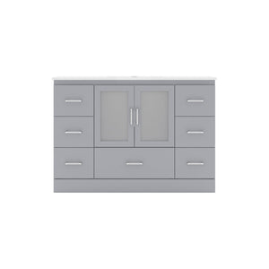 Virtu USA Zola 48" Single Cabinet in White - Luxe Bathroom Vanities