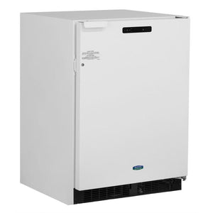 Marvel MS24RFS4RW 24" Scientific Refrigerator/Freezer, 3.8 Cu. Ft., Probe Port, White Solid Door, RH, Locking