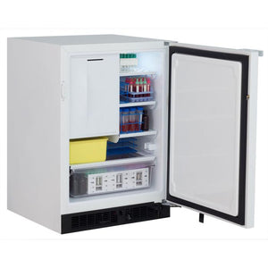 Marvel MS24RFS4RW 24" Scientific Refrigerator/Freezer, 3.8 Cu. Ft., Probe Port, White Solid Door, RH, Locking - view 2